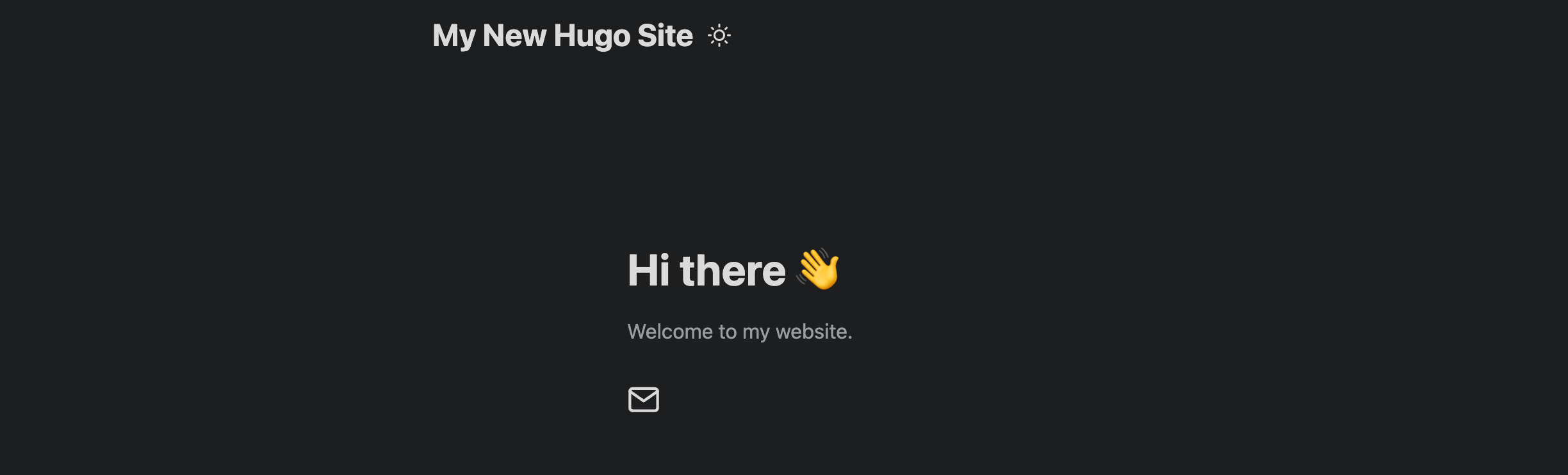 Hugo new homepage